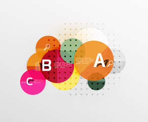 Circle geometric abstract background