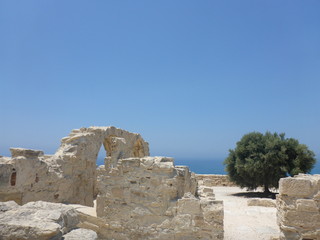 Fototapeta na wymiar Ancient ruins in Kourion, Cyprus