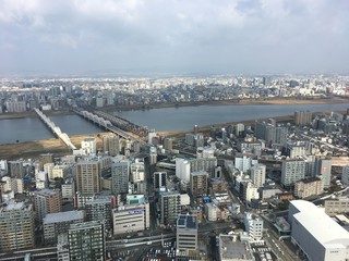 Osaka City landscape