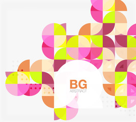 Vector circle abstract background