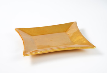 square gold plate