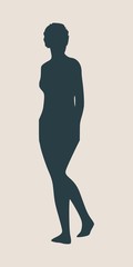 Sexy women silhouette. Fashion mannequin. Vector Illustration