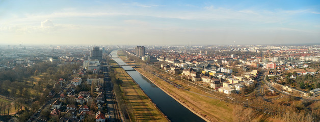 Panorama Stadt Mannheim - obrazy, fototapety, plakaty