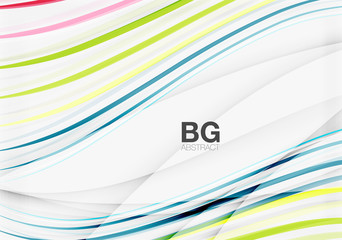 Modern wave lines, elegant wave abstract background