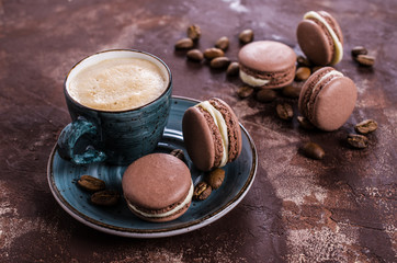 Macaroon with white cream