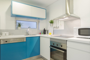 Clean fresh and bright kitchen