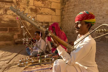 Fotobehang Traditional Rajasthani musician © nilanewsom