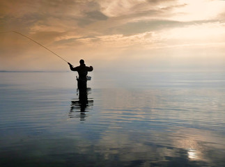 Flyfisher at the Baltic Sea