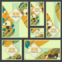 Old retro Vintage style background Design Template