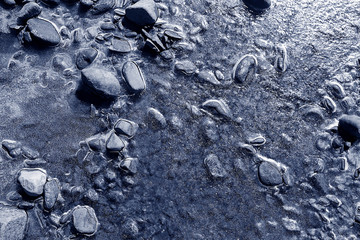 texture stone water ice pebbles