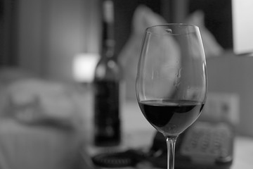 glass alcohol background blur concept