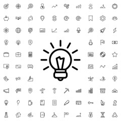 bulb icon illustration