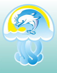 jellyfish in the sun