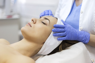 Fototapeta premium Face Skin Cleaning