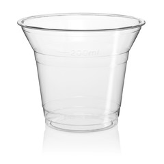 Cut Out of a Clear Disposable Plastic Cup