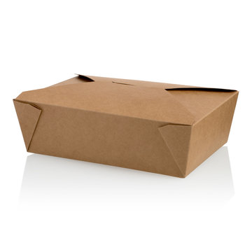 Brown Unlabeled Paper Food Box