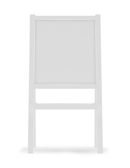 Sandwich board isolated on white - 3d illustration rendering.