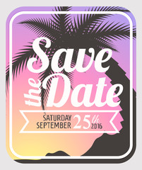 Save the date card