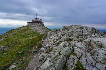 Fototapeta na wymiar Meteorological observatory on Mount Kasprowy. Tatra mountains. Poland