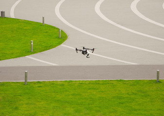 Obraz premium Quadrocopters on takeoff.