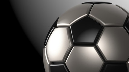 Soccer ball. 3D illustration. 3D CG. High resolution.