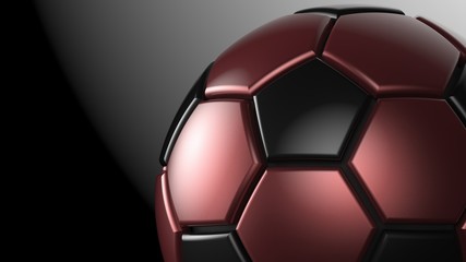 Soccer ball. 3D illustration. 3D CG. High resolution.