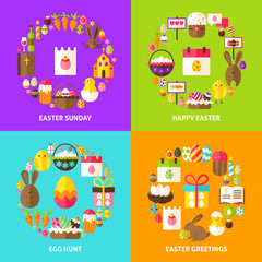 Easter Holiday Concepts Set