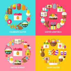 Obraz premium Happy Easter Concepts Set