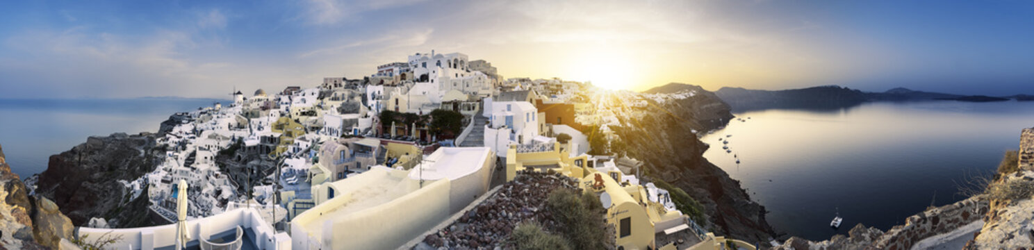 One morning in Santorini