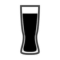 beer glass isolated icon vector illustration design