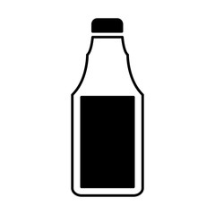 bottle drink silhouette isolated icon vector illustration design