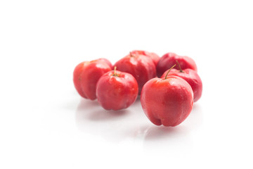 Fototapeta na wymiar Brazilian Acerola Cherry
