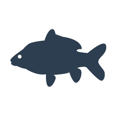 Fish icon on white background.