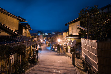 Ninensaka old street night time,Higashiyama,Kyoto,Japan