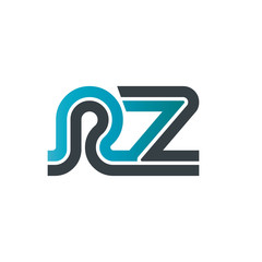 Initial Letter RZ Linked Design Logo