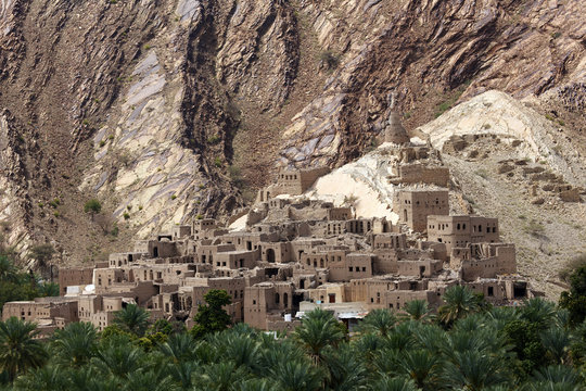 Traditional village perched in the Jabal Akhdar mountains