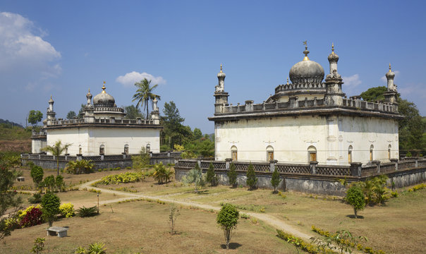 Domed-roofed Indo- Sarcenic raja tombs of Kodava kings