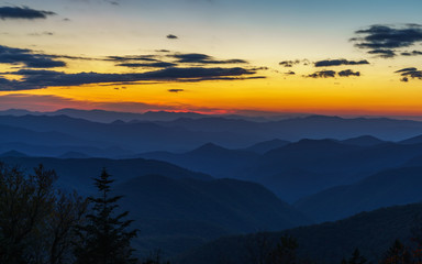 Sunset on the Blue Ridge Parkway 