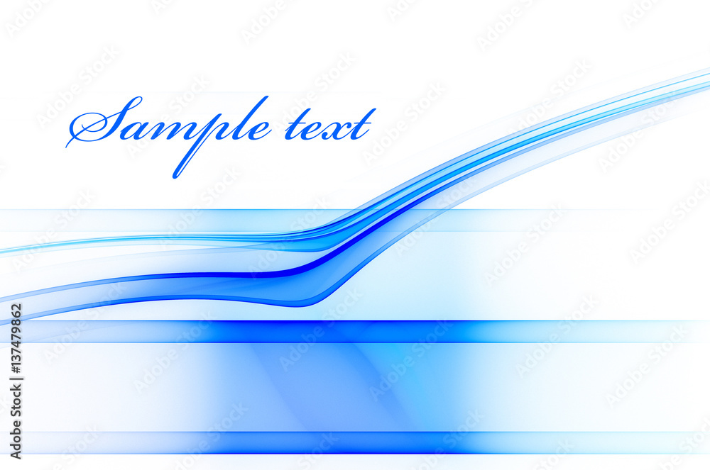 Poster abstract template with blue lines