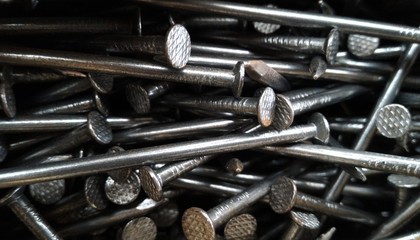 Detail many nail for background