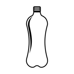bottle drink silhouette isolated icon vector illustration design