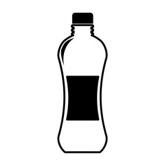bottle drink silhouette isolated icon vector illustration design