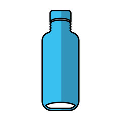 bottle drink silhouette isolated icon vector illustration design