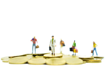 Miniature people business team