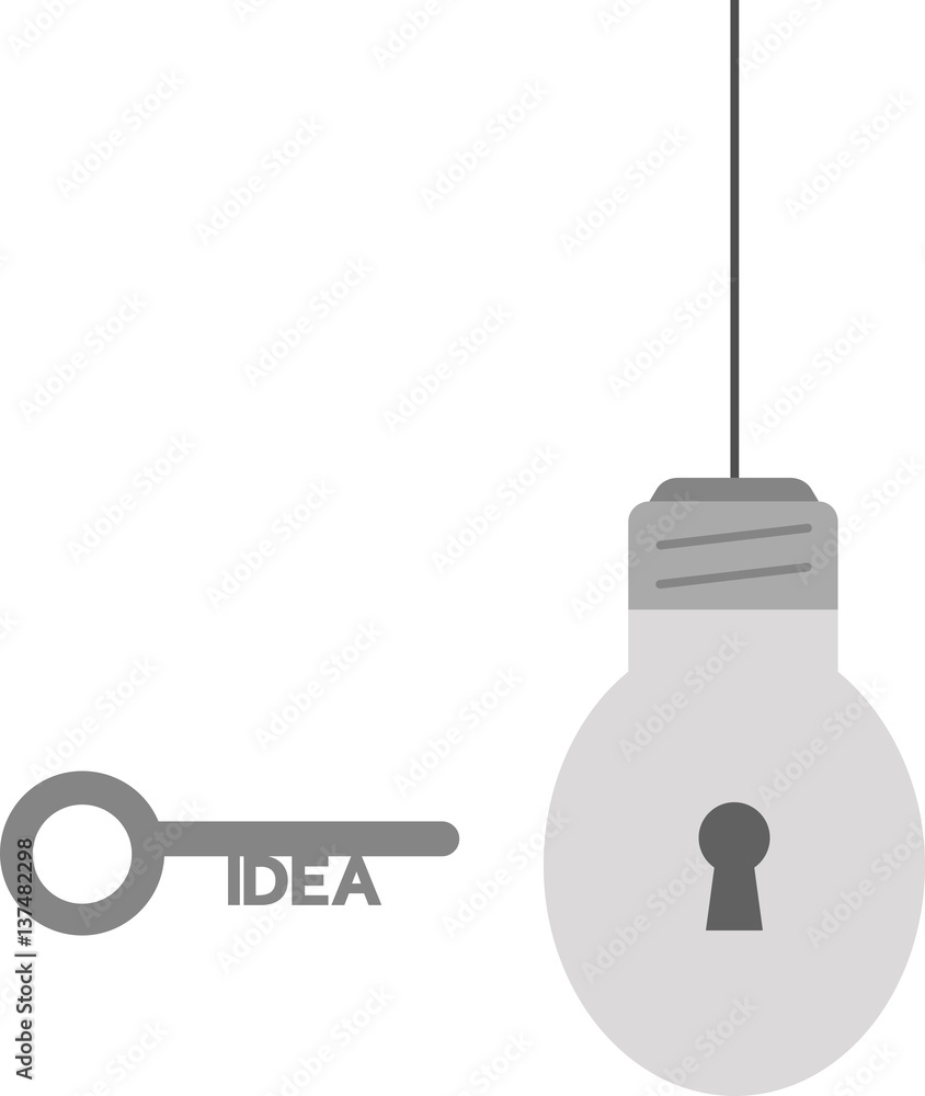 Poster light bulb with performance key