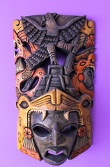 African mask on a wall