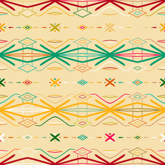 Vector seamless ethnic pattern