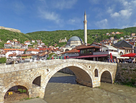 Prizren Old City in a beautiful sunny day, Kosovo 