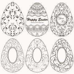 Collection of easter frames  - 137484860