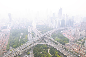 Fototapeta na wymiar Air Pollution in Big City